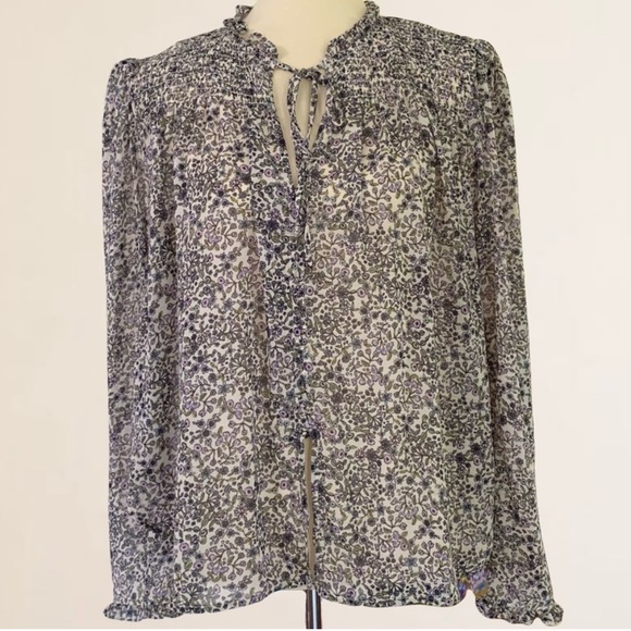 Free People Tops - Free People Multicolor Floral Blouse